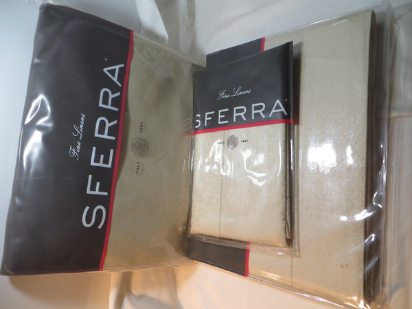 Sferra Ilaria King Sheet Set Ivory 