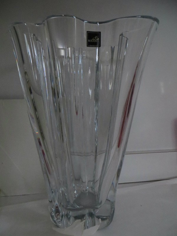 Rogaska Splash 32 cm Crystal Vase  New in Box