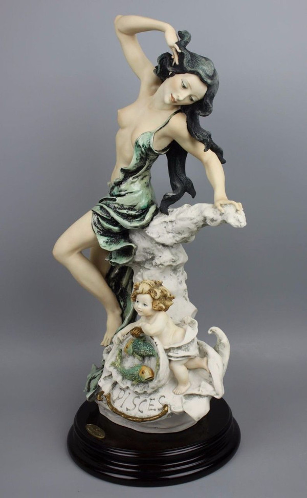 Giuseppe Armani Figurine Pisces 0171C Zodiac "Pisces" 