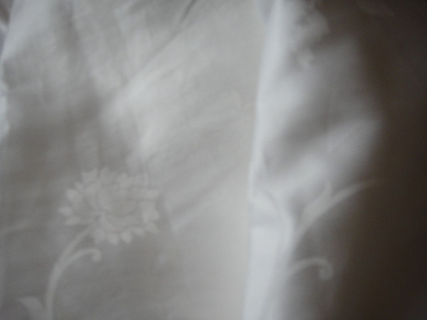 Sferra Giza 45- Jacquard Full Queen Duvet Ivory  Sateen