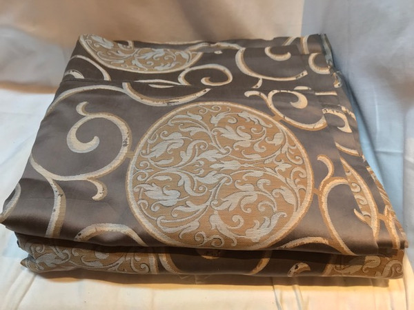 Sferra Tarsia Slate Queen Duvet Cover Set New 