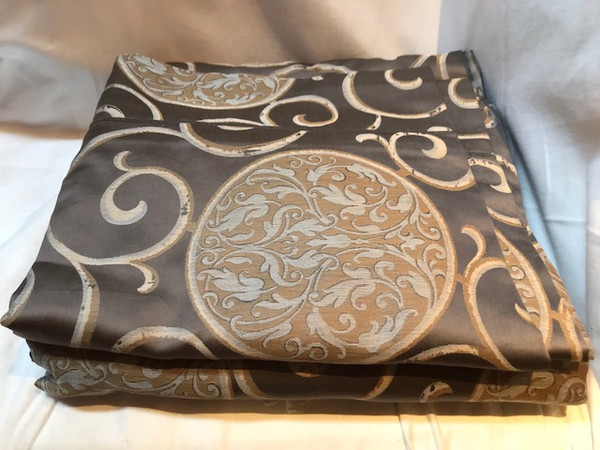 Sferra Tarsia Slate Queen Duvet Cover Set New 