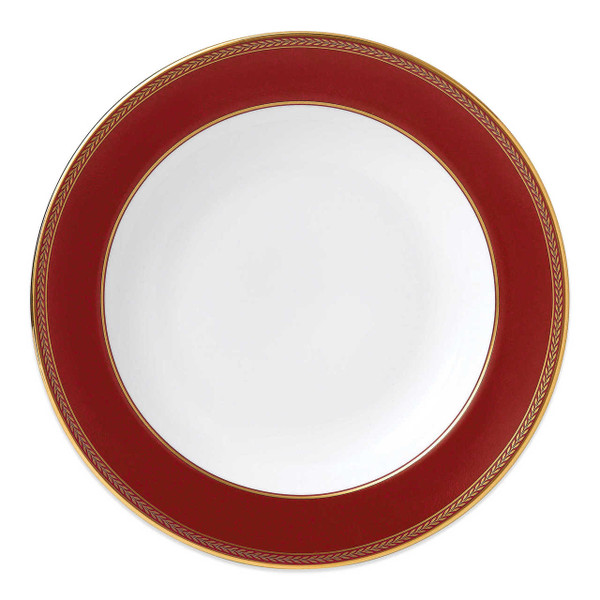 Renaissance Red Rim Soup Bowl, by Wedgwood