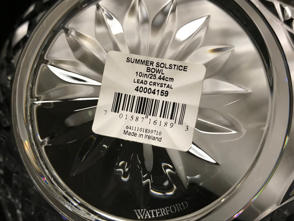 House of Waterford The Four Seasons Summer Solstice 10in Bowl 