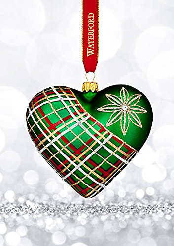 Waterford Nostalgic Plaid Heart Ornament