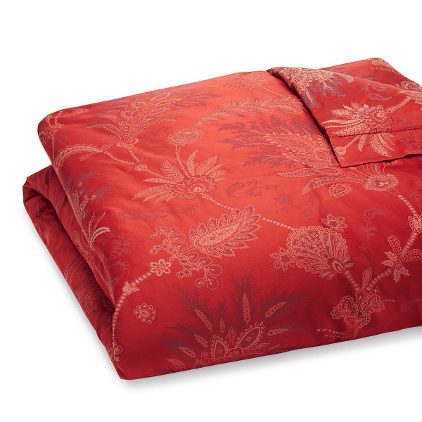  Sferra Dania Duvet Cover Set Full Queen Crimson New  