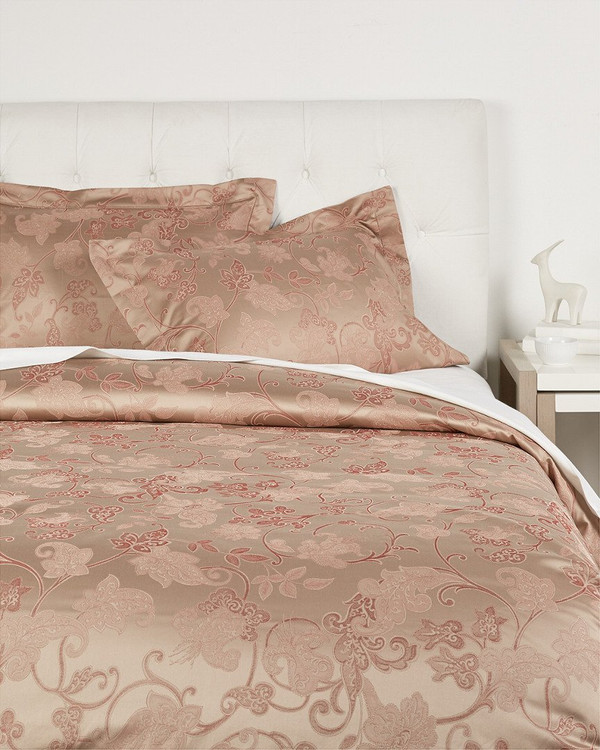 Sferra Bellanca 6PC Full Queen Duvet Cover Bundle Nougat New 