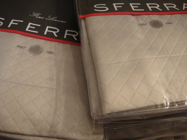 Sferra Bari 743 Diamond Pique King Cal-King Blanket Cover Grey 