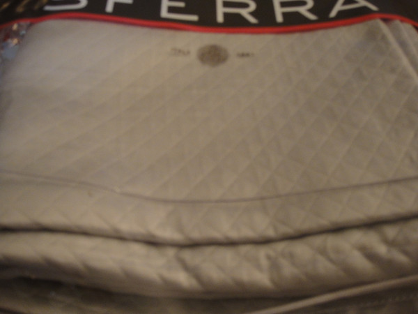 Sferra Bari 743 Diamond Pique King Cal-King Blanket Cover Grey 