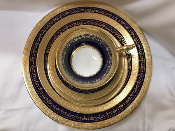Aynsley Georgian Cobalt Five Piece Place Setting 7348