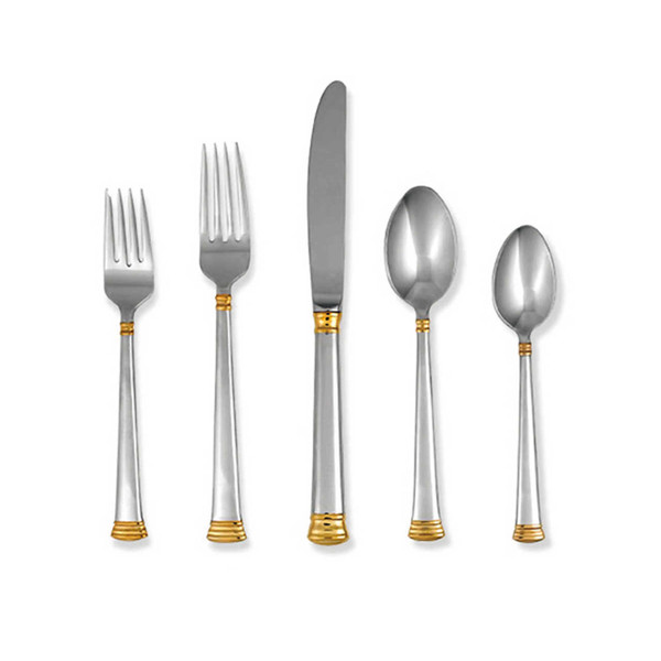  Lenox Eternal Gold Flatware 5-Piece Place Setting, Service for 1
