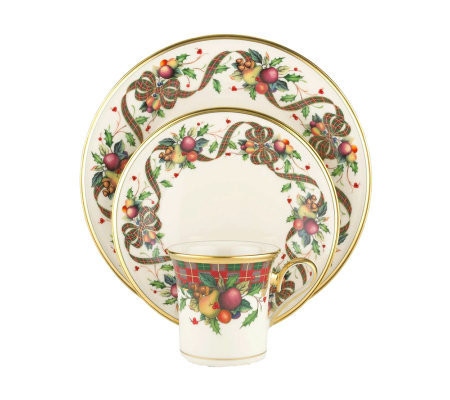 Lenox Holiday Tartan 12-Piece Set For Four