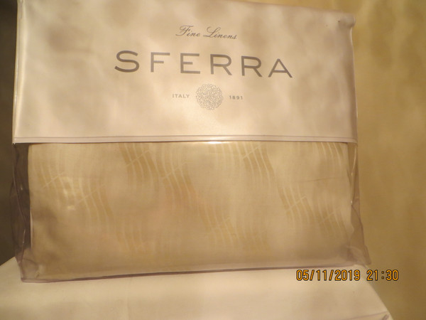 Sferra Vissio Full Queen Duvet Cover Set 3pc  Champagne 
