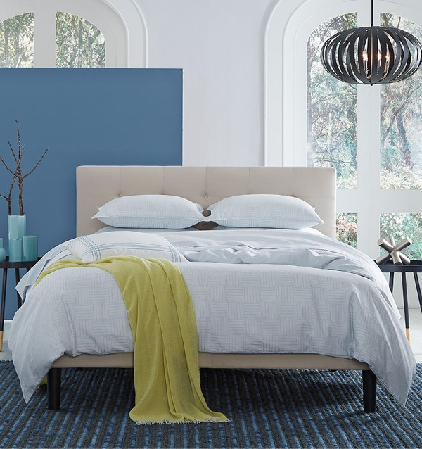 Sferra Andello King  Duvet Cover Set  Aquamarine