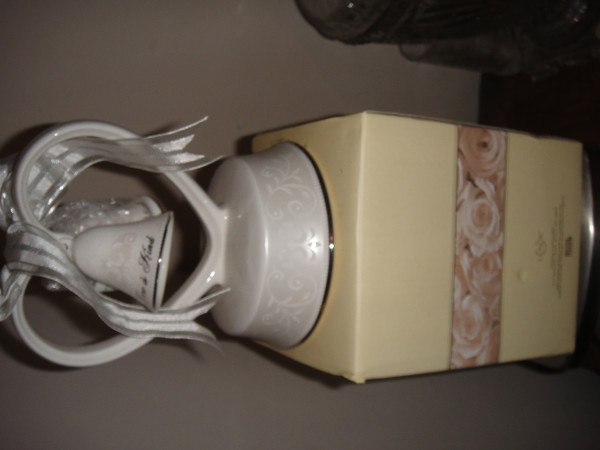 Lenox Opal Innocence Love is Patient Cake Topper  New in Box