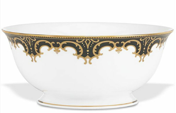  Lenox Marchesa Couture Night Serving Bowl, Baroque
