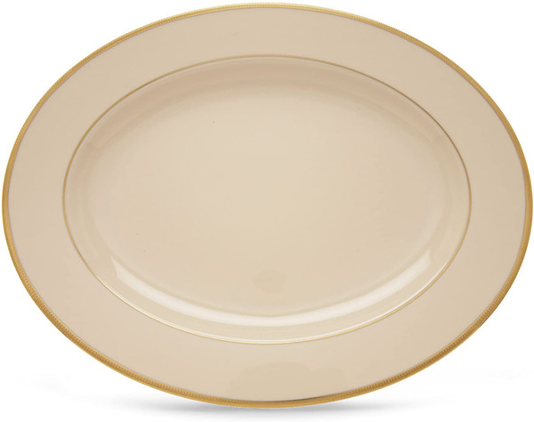 Lenox Presidential Tuxedo Gold Banded 16 Inch Platter 