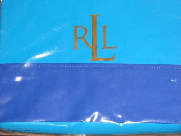 Ralph Lauren Isle Capri Turquoise Blue Twin Duvet Cover Set New