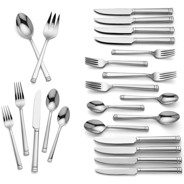 Summerton 62-piece Stainless Flatware Set by Lenox