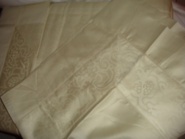 Frette Aix Calliope Bordo Yellow King Sheet Set FR5190 E2405 New 