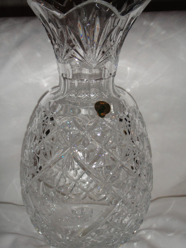 Waterford Crystal Hospitality Pineapple Vase 12 Tall Collectible