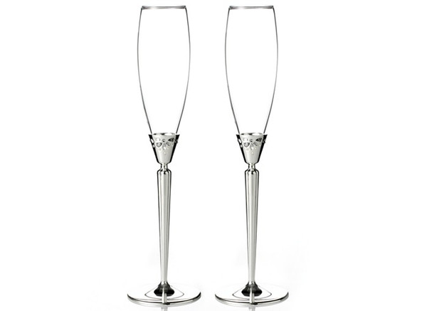 Monique Lhuillier modern Love Toasting Flutes Set/2 158858 