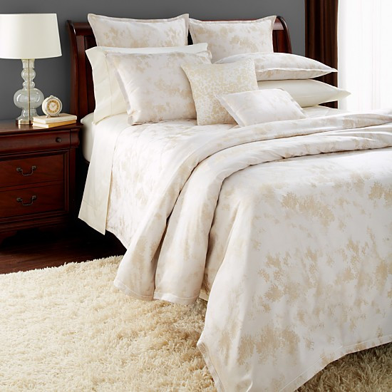 Sferra Lumia Full Queen Duvet Cver Ivory New