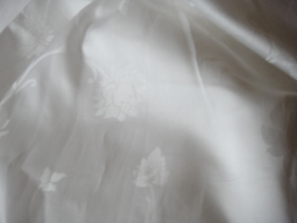 Sferra Giza 45- Jacquard Full Queen Duvet Ivory  Sateen