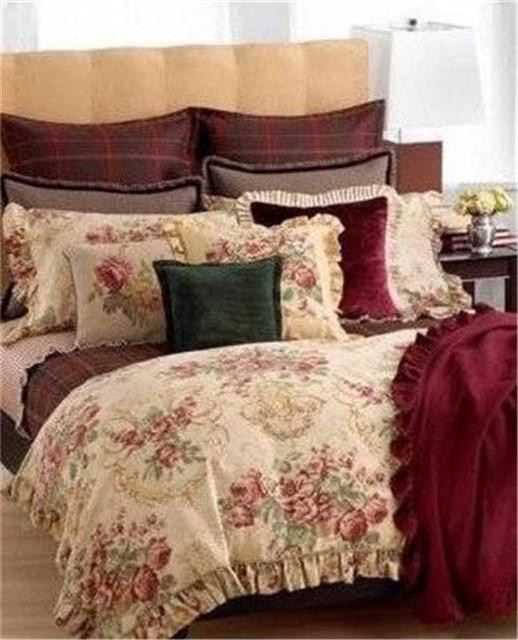 Ralph  Lauren Grosvenor Square Floral Queen 8PC  Comforter  Set