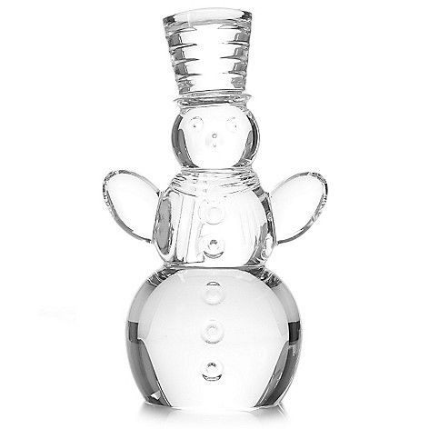 Waterford Crystal Snowman Sculpture 7.5"