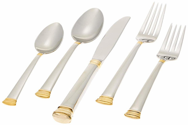  Lenox Eternal Gold Flatware 5-Piece Place Setting, Service for 1