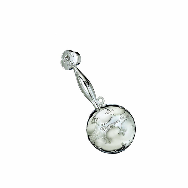  Waterford Silver-plate  2013 Baby's First Christmas Ornament