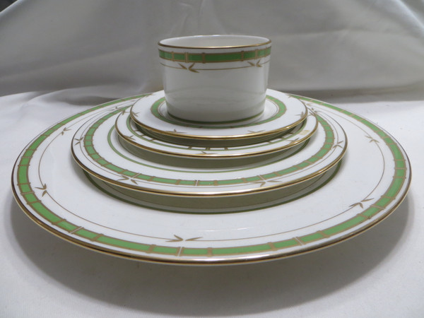 Lenox  Kate Spade Pompano Point  Green 5PC China Dinnerware 