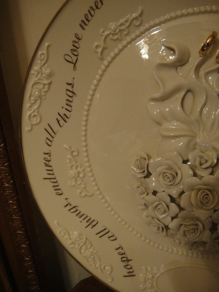 Lenox United In Love Personalized Wedding Display  Plate  New in Gift Box