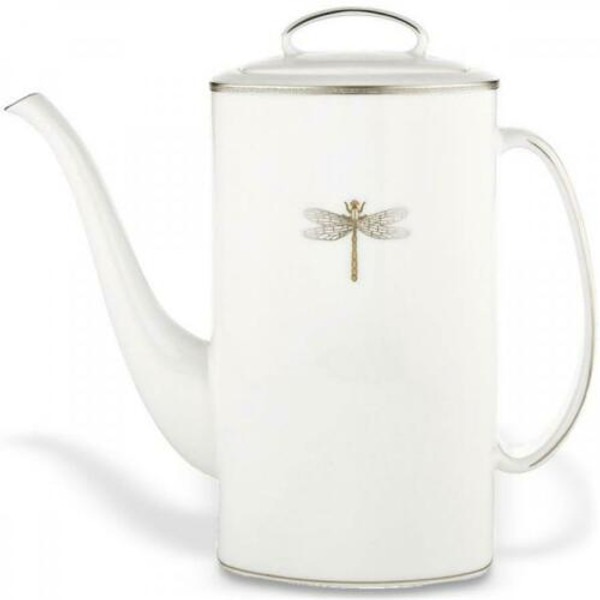 Lenox Kate Spade June Lane Platinum Coffee Pot New 52 OZ