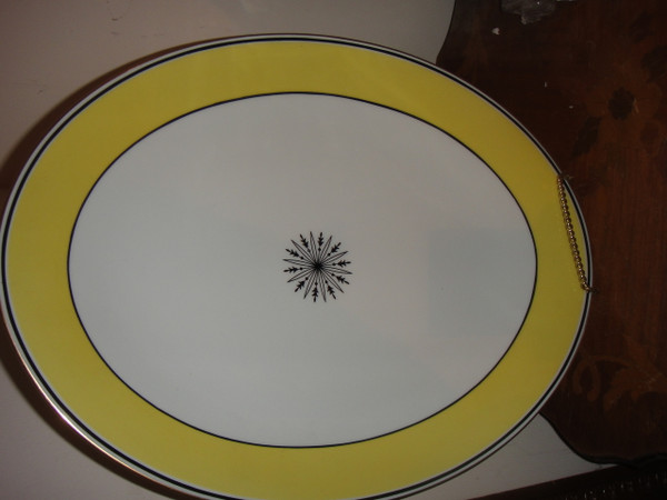 A. Raynaud et Cie Limoges Ceralene "Directorie"  12.5 IN Oval Platter