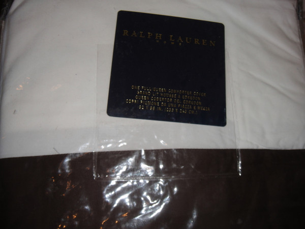 Ralph Lauren Fulton Chocolate Full Queen Duvet Cover Set