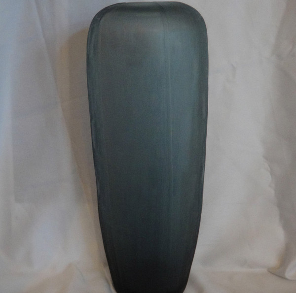 Donna Karan Artisan Glass Glacier Etched Tall Vase New 