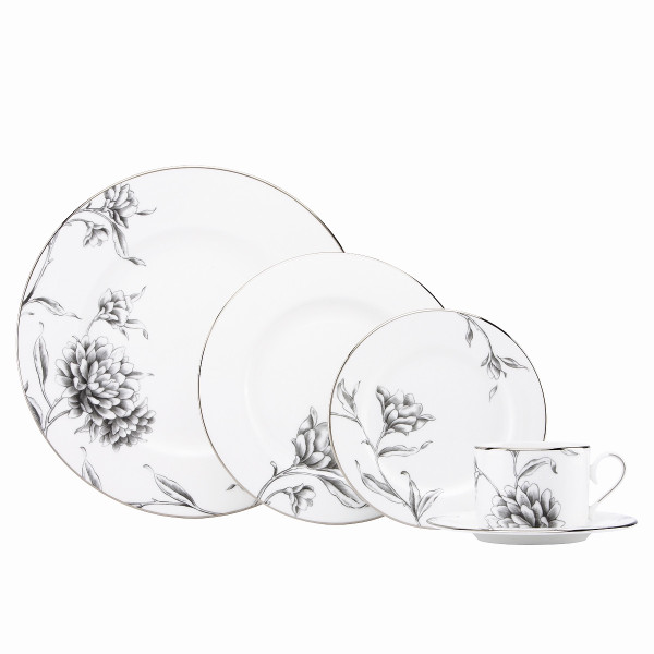 Marchesa by Lenox Dinnerware Floral Illustrations 5pc Place Setting
