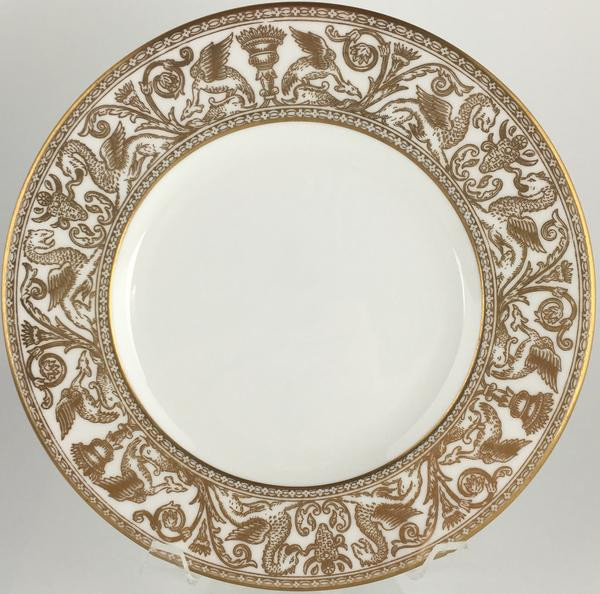 Wedgwood Florentine Gold Luncheon Accent Plate 9"