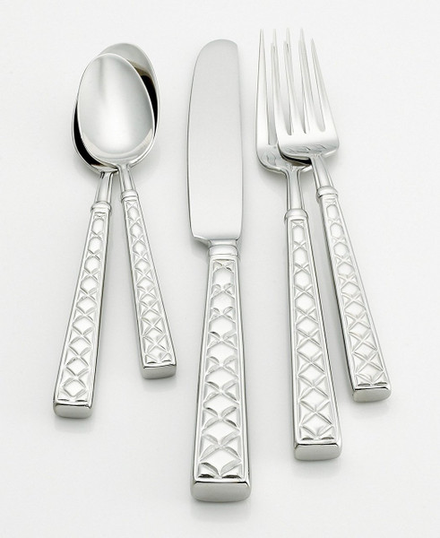 Kate Spade Classic Quilted Flatware  69PC Set New