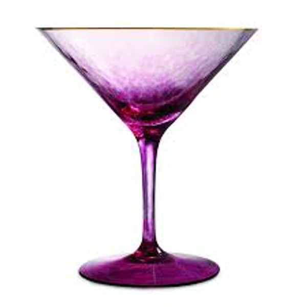 Rebel 8 Oz. Martini Glass Color Pink, by Waterford