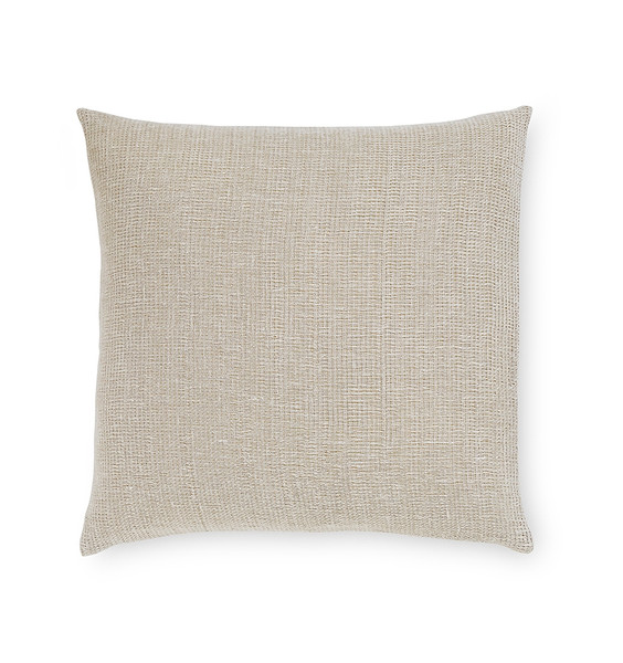 Sferra Perlo Decorative Throw Pillow, Oatmeal 22" x 22"