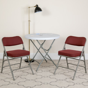 Burgundy Fabric Folding Chair - 847254020541 Burgundy Fabric Folding Chair - 847254020541
