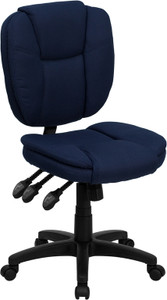 Navy Mid-back Fabric Chair - 847254006606 Navy Mid-back Fabric Chair - 847254006606