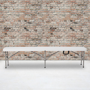 11x72 White Folding Bench - 889142221050 11x72 White Folding Bench - 889142221050