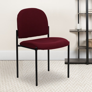 Burgundy Fabric Stack Chair - 812581010138 Burgundy Fabric Stack Chair - 812581010138