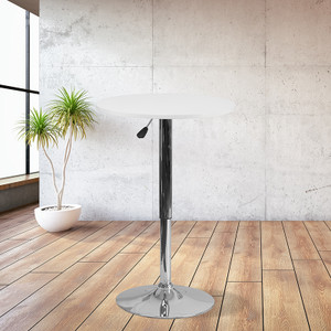 Round Adjustable Wood Table - 889142011354 Round Adjustable Wood Table - 889142011354