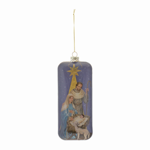 Nativity Ornament (Set of 6) 8"H Glass - 746427830089 Nativity Ornament (Set of 6) 8"H Glass - 746427830089