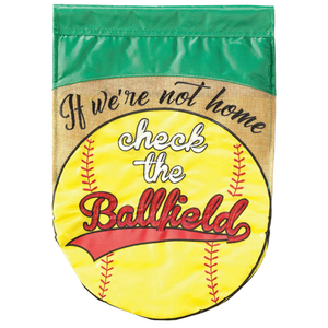 If Were Not Home Softball Burlap Garden - 603799499262 If Were Not Home Softball Burlap Garden - 603799499262